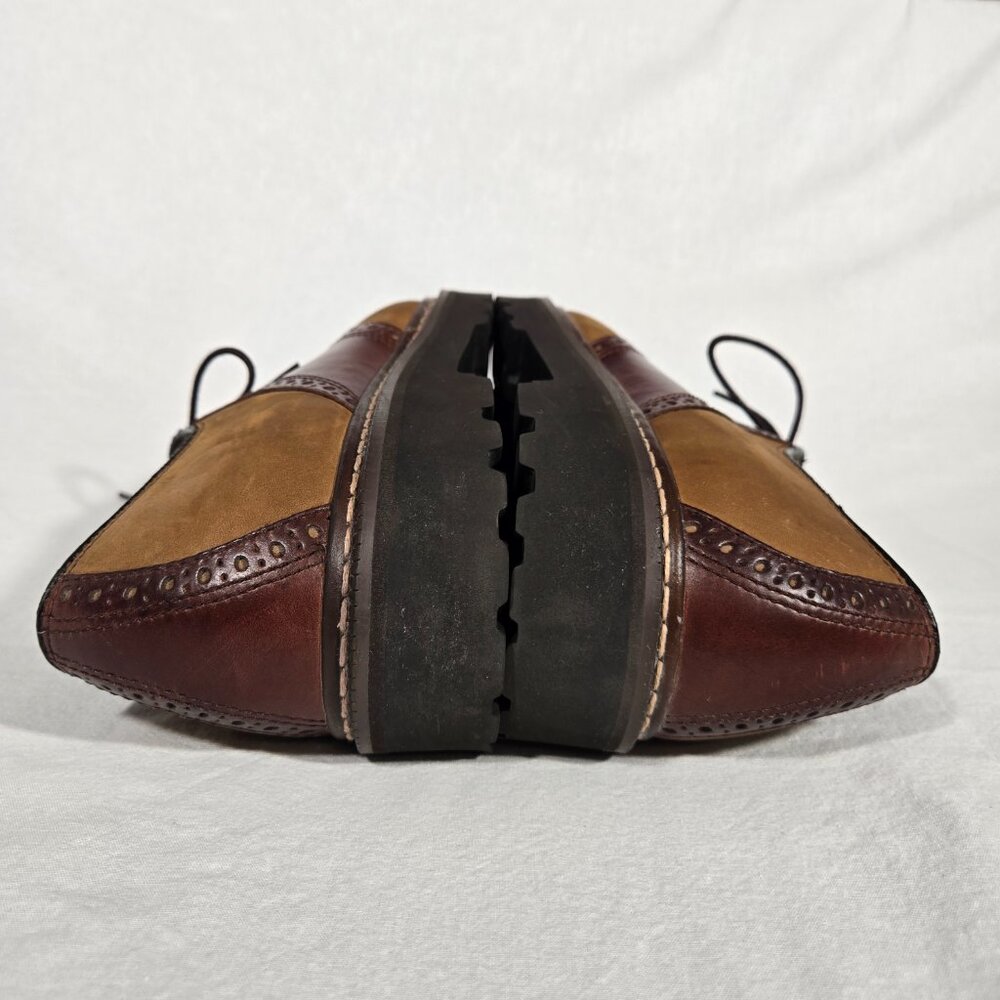 RARE Vintage 1985 TOMMY HILFIGUER Old Stock Brown Leather Oxford Shoes Men's 12M - Picture 10 of 17